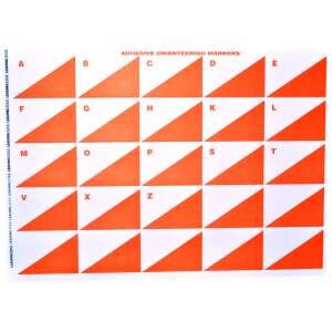 Sheet of 25 adhesive control markers